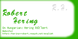 robert hering business card